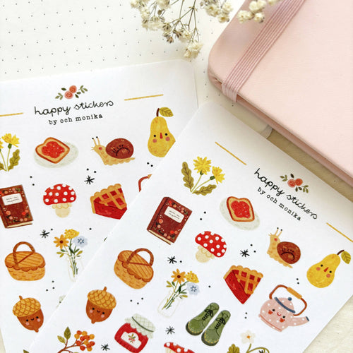 All Cozy - Sticker Sheet | Hygge Lifestyle Planner Decor