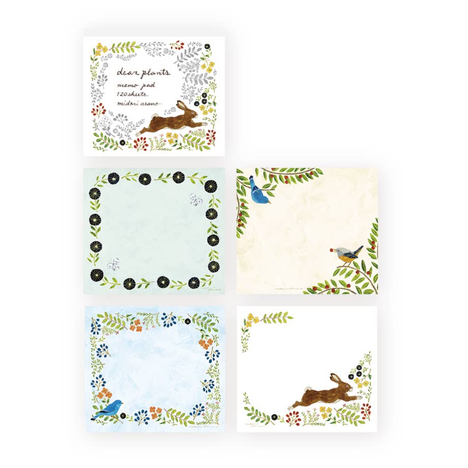 Cozyca Midori Asano Block Memo Pad: Dear Plants