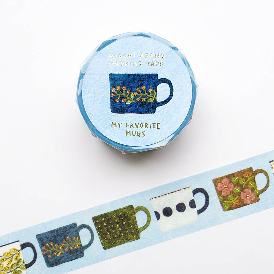 Cozyca Midori Asano Foil Washi Tape: MY FAVORITE MUGS