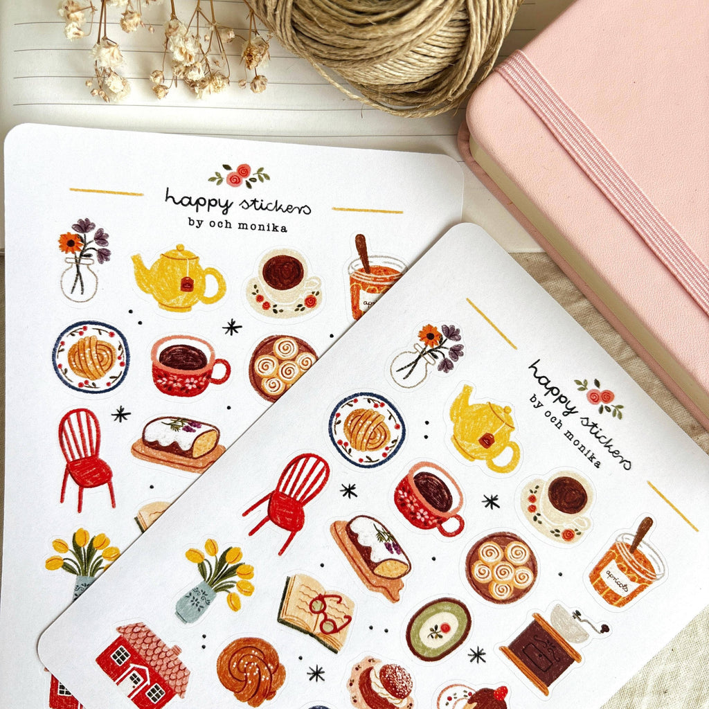 Fika stickers – Och Monika