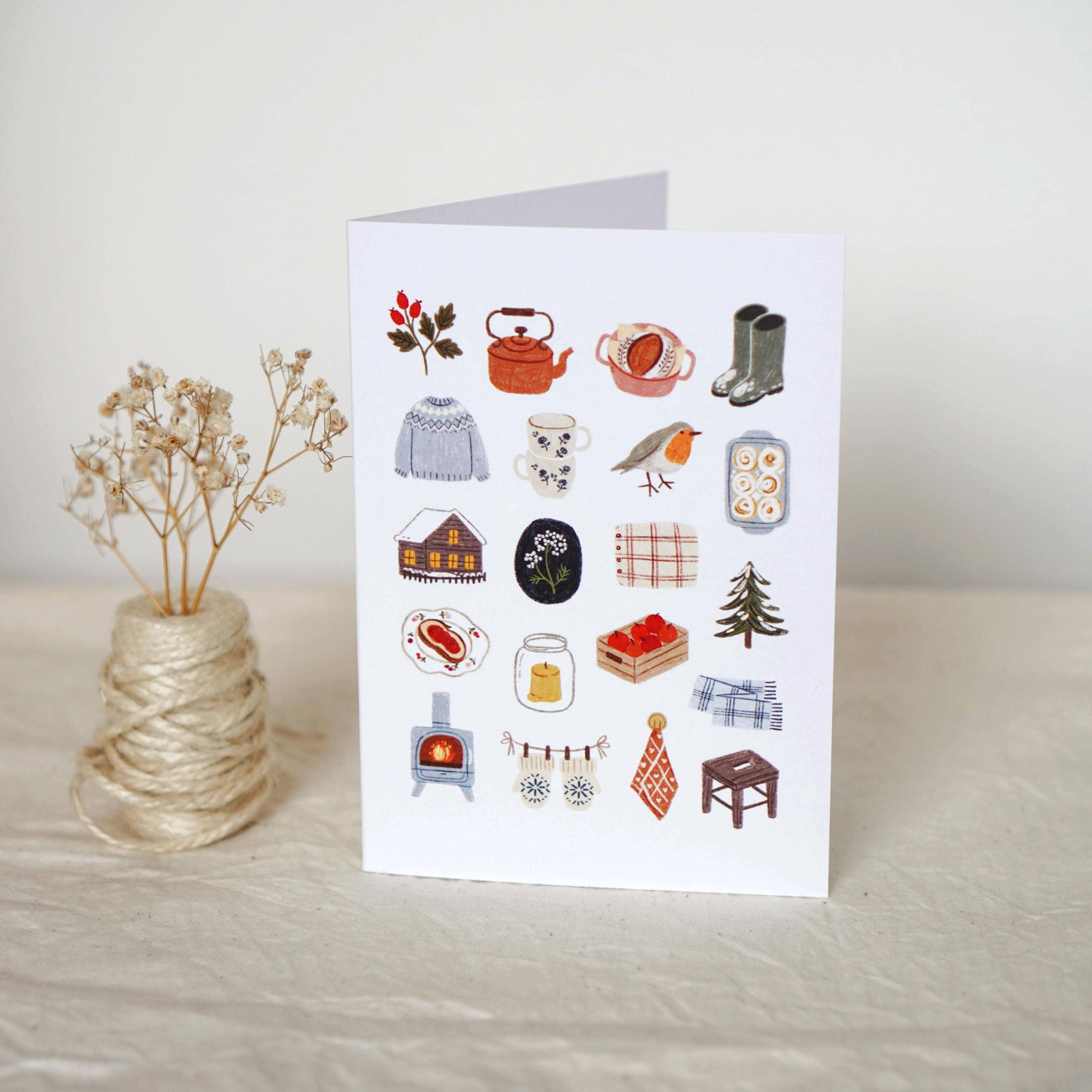 Soft Winter - Christmas Card | 105 x 148 mm with Envelope