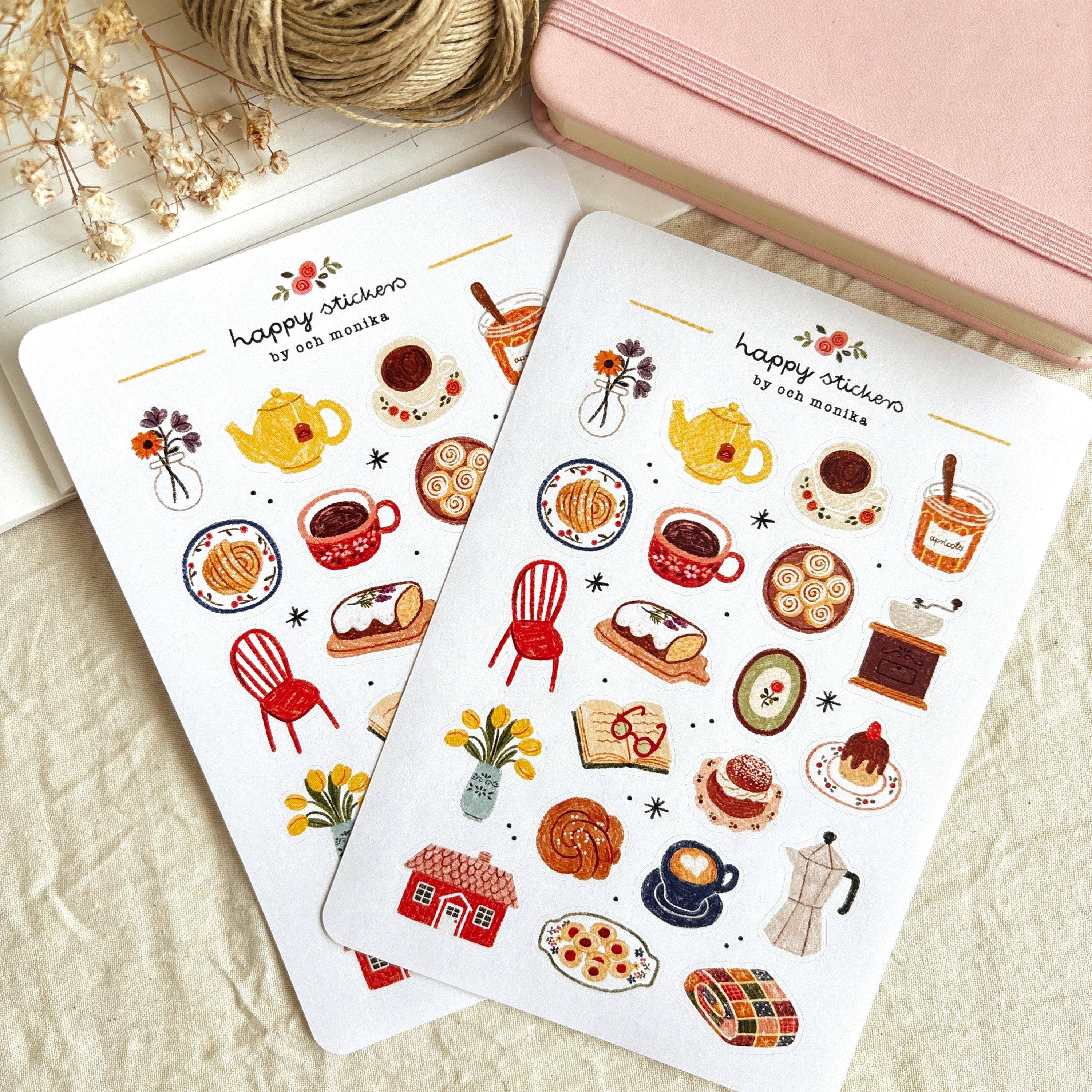 Fika stickers – Och Monika