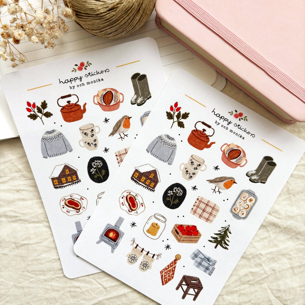 Soft Winter - Sticker Sheet | Aesthetic Winter Gift
