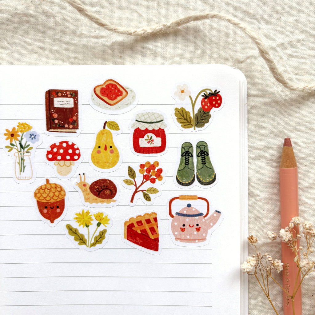 All Cozy - Sticker Sheet | Hygge Lifestyle Planner Decor