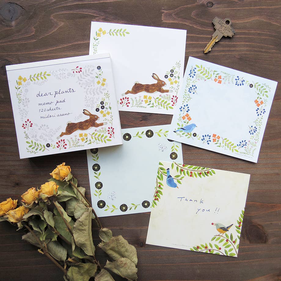 Cozyca Midori Asano Block Memo Pad: Dear Plants