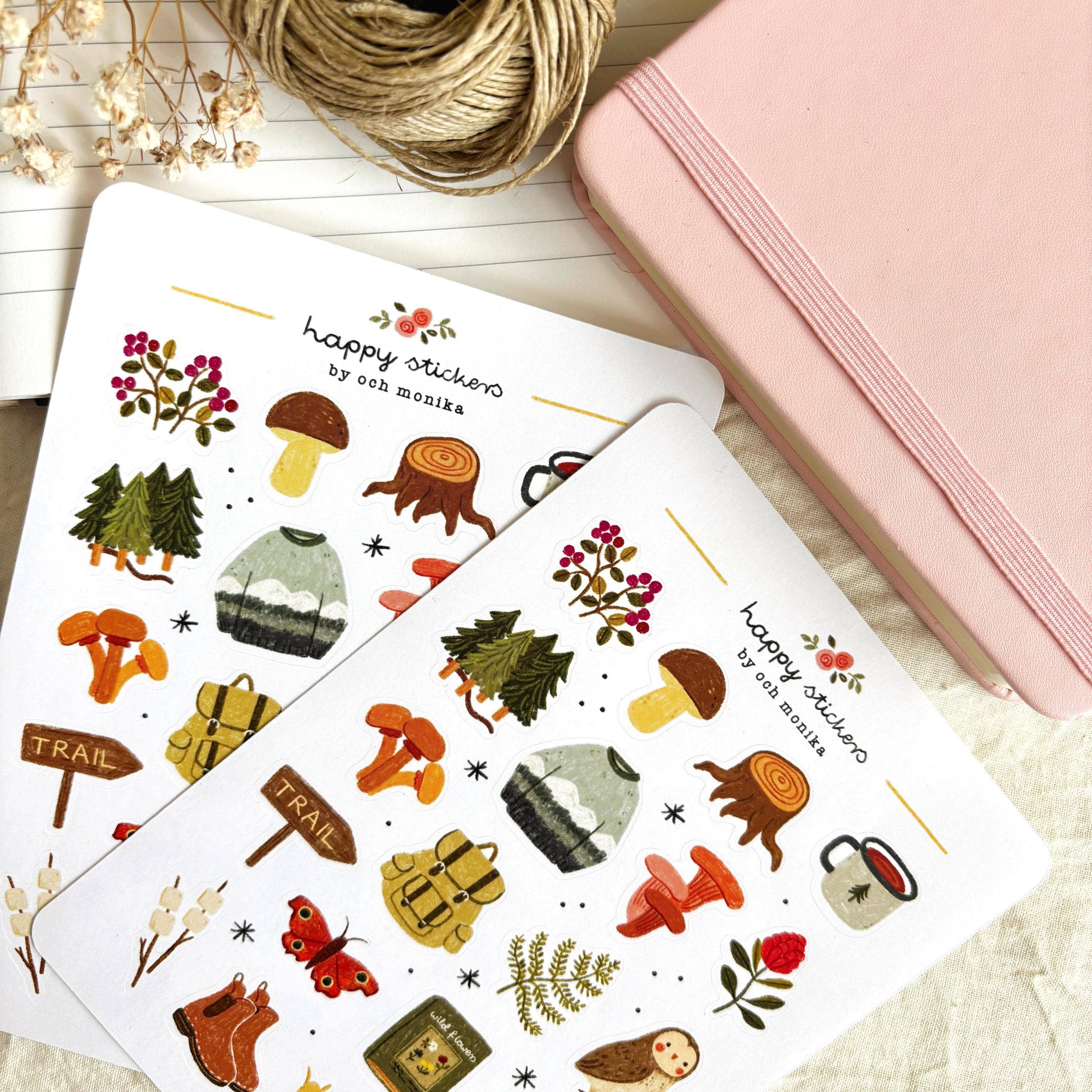 Forest walks stickers – Och Monika