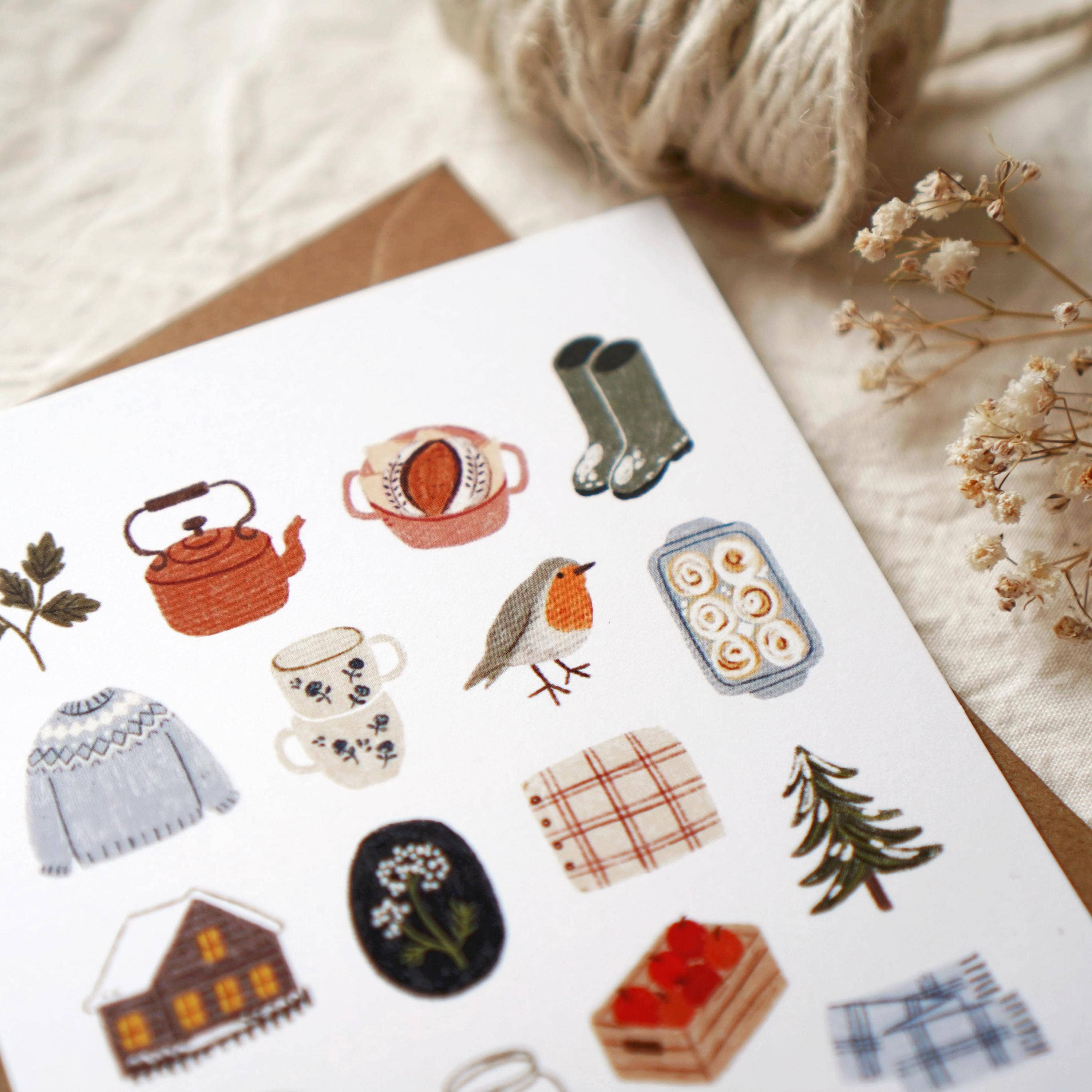 Soft Winter - Christmas Card | 105 x 148 mm with Envelope
