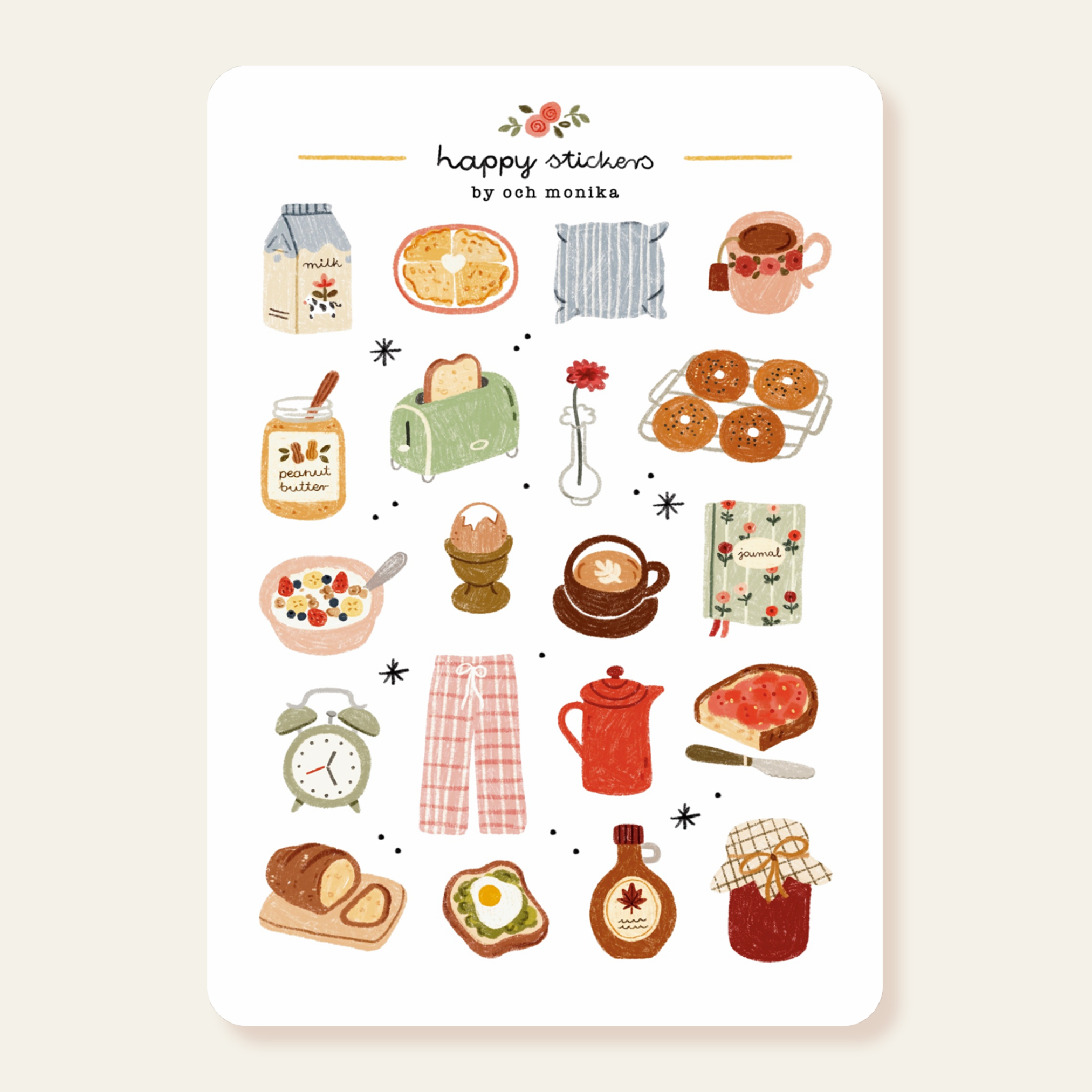 Good Morning - Sticker Sheet | Daily Planner Essential