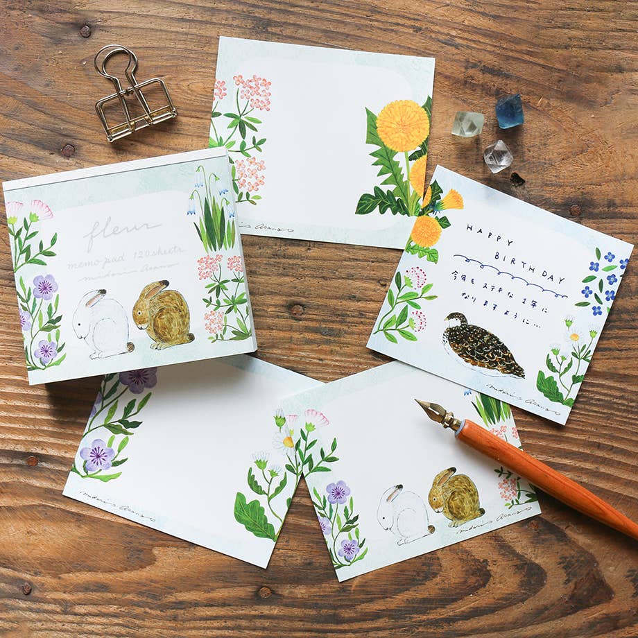 Cozyca Midori Asano Block Memo Pad: Dear Plants