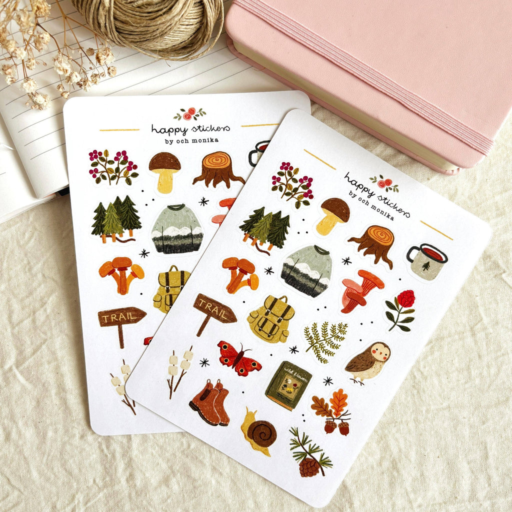 Forest walks stickers – Och Monika