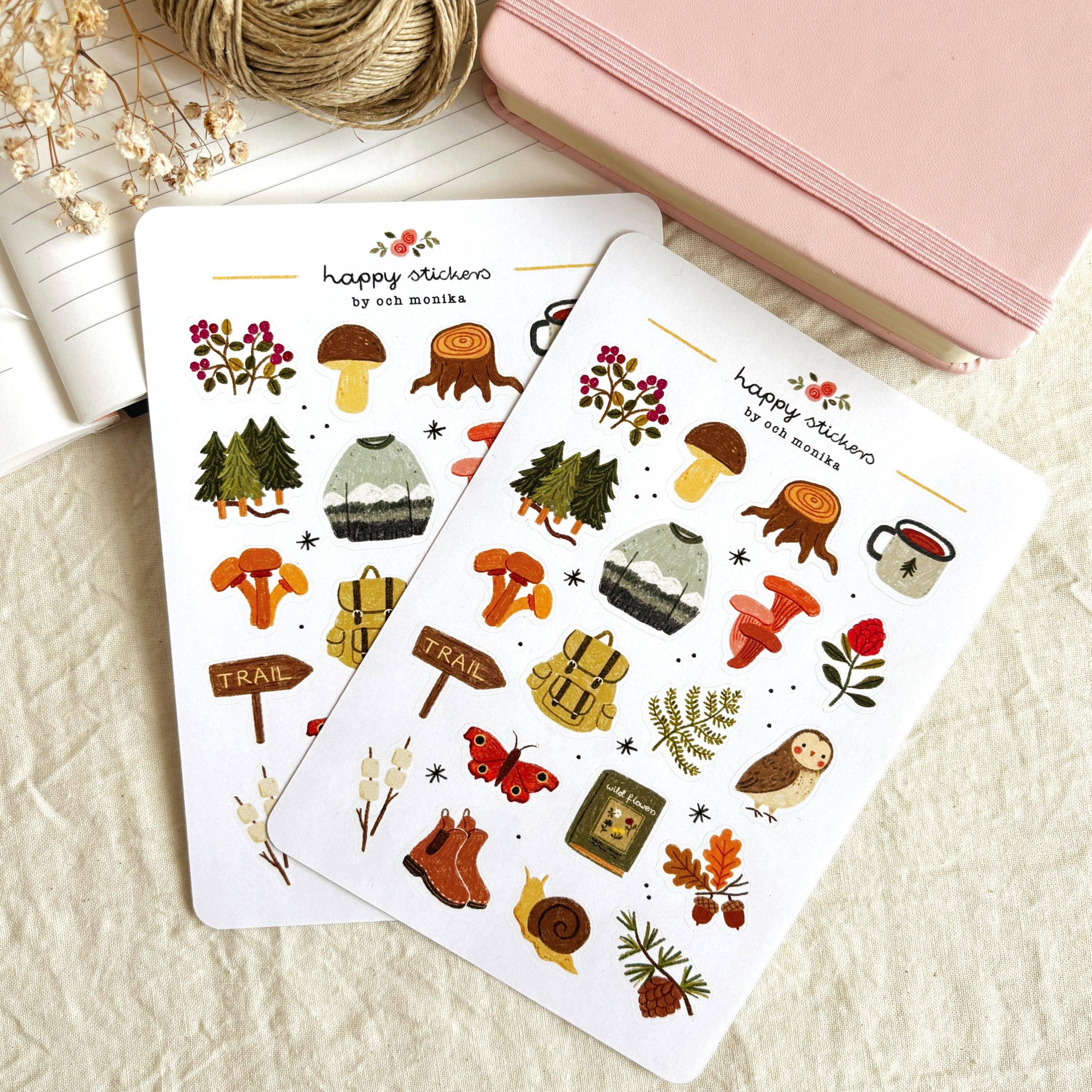 Forest walks stickers – Och Monika
