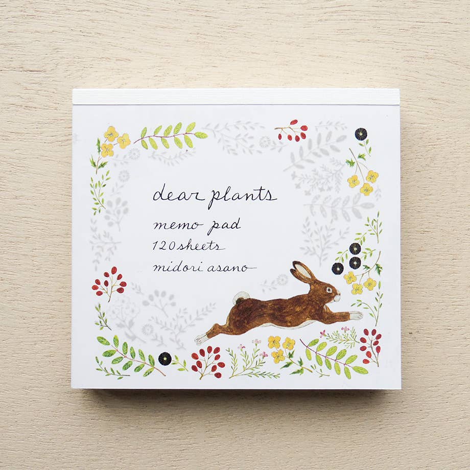 Cozyca Midori Asano Block Memo Pad: Dear Plants