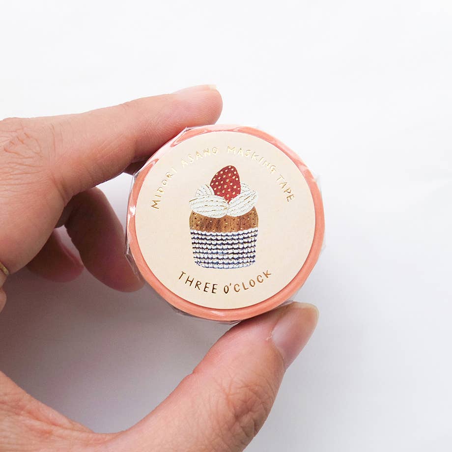 Cozyca Midori Asano Foil Washi Tape: THREE O'CLOCK