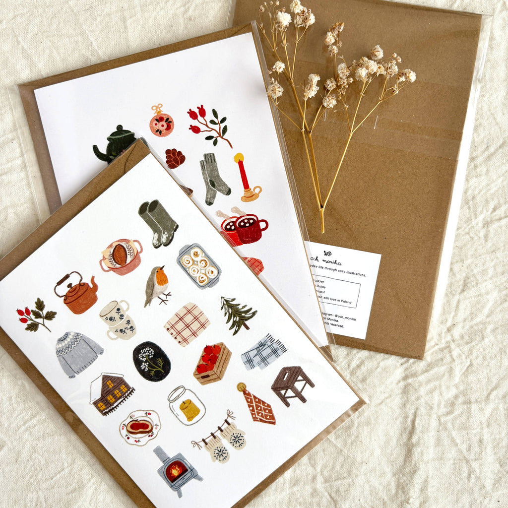 Soft Winter - Christmas Card | 105 x 148 mm with Envelope
