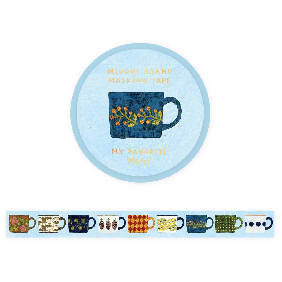 Cozyca Midori Asano Foil Washi Tape: MY FAVORITE MUGS