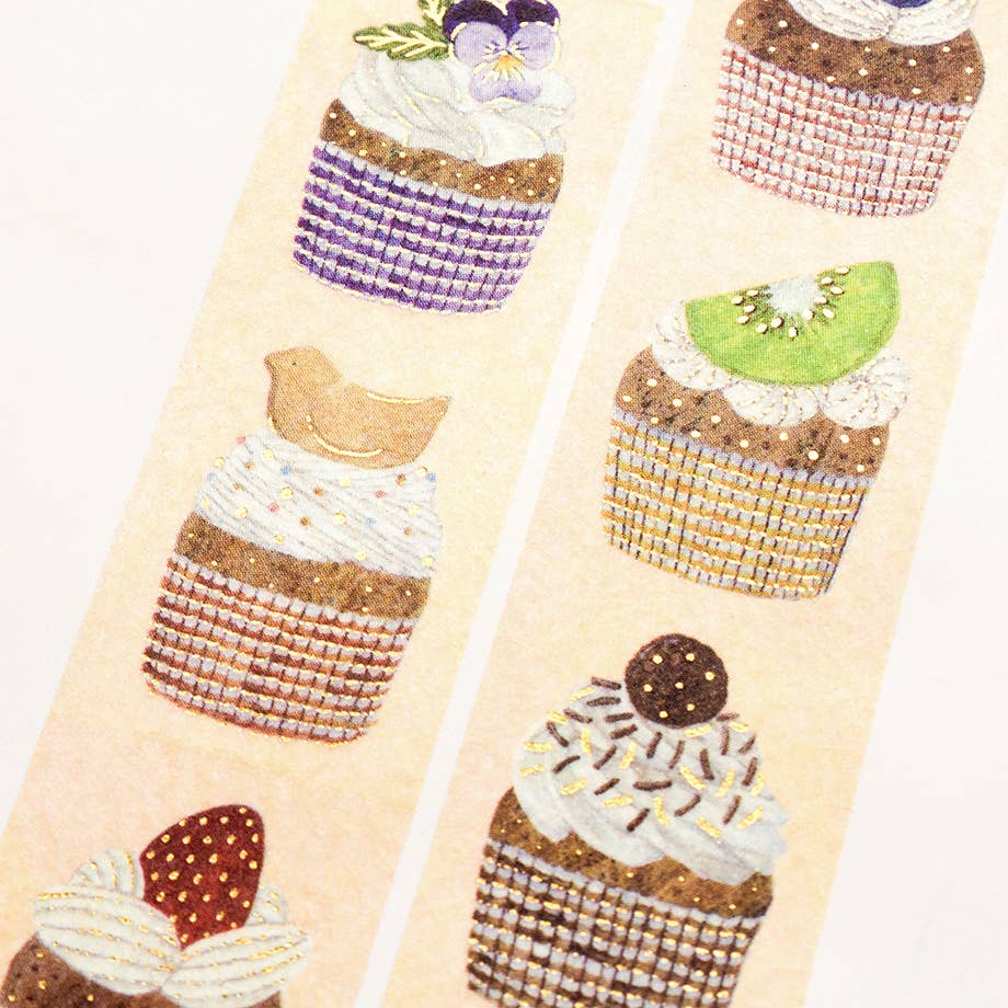 Cozyca Midori Asano Foil Washi Tape: THREE O'CLOCK