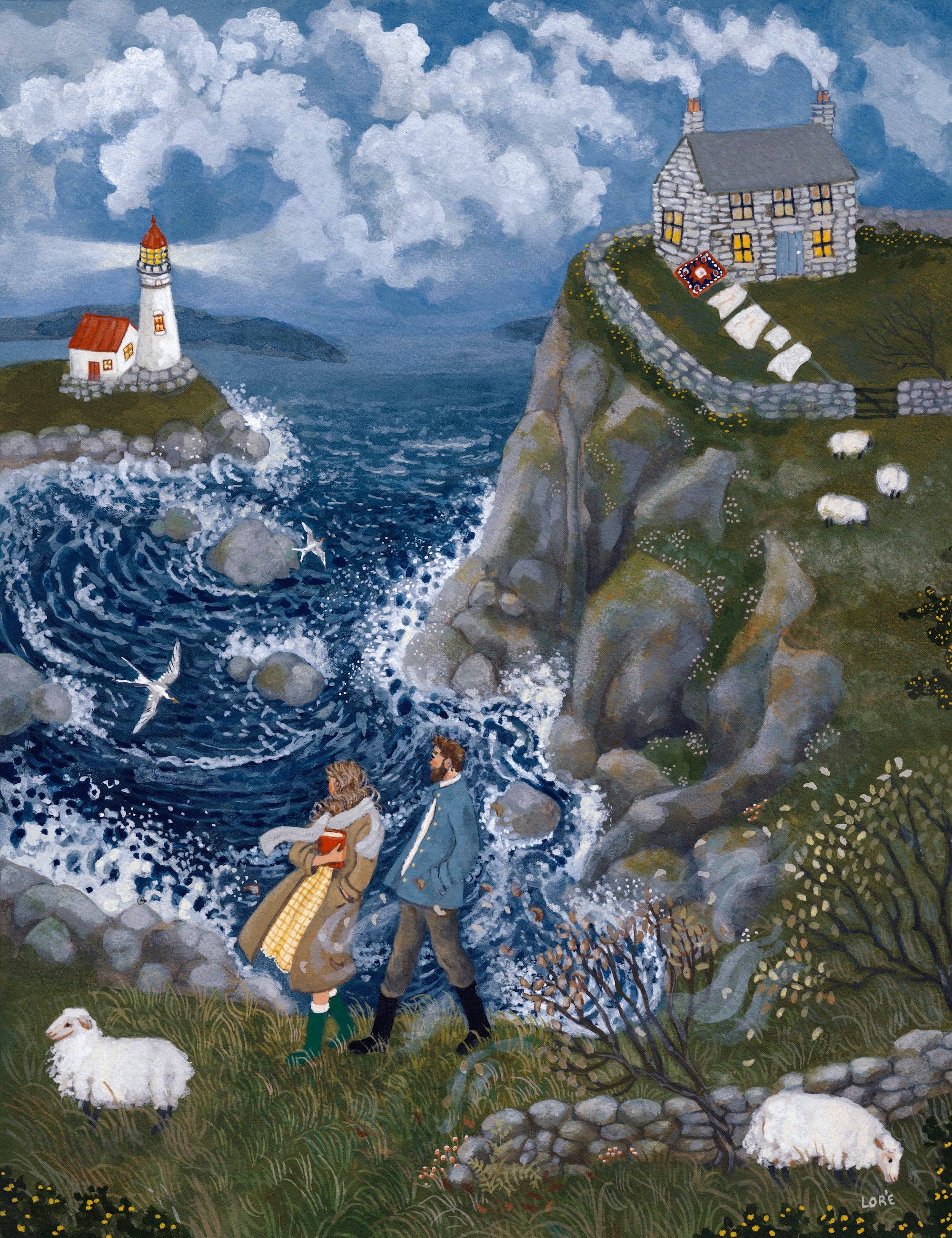 Wind Ridge Cottage – Card by Loré Pemberton